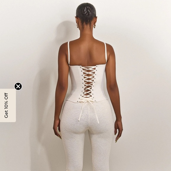 Elegant Cream Bustier Top- MarsTheLabel - Picture 10 of 15